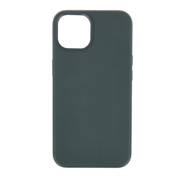 Mag Leather MagSafe-kompatibilis tok iPhone 16 - sötétzöld