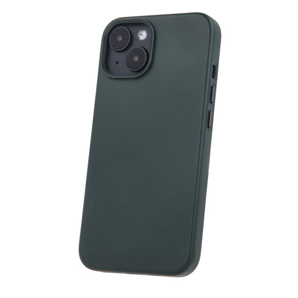 Mag Leather MagSafe-kompatibilis tok iPhone 16 - sötétzöld