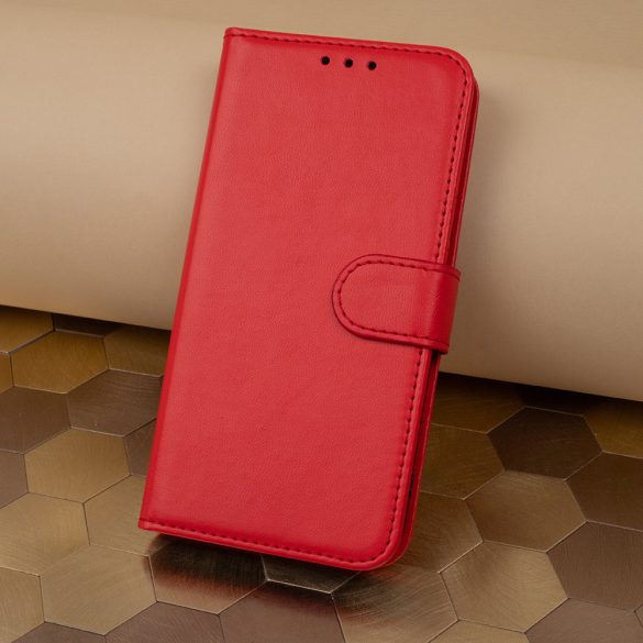 Smart Classic könyvtok Xiaomi Redmi 14C 4G/5G /Redmi A4/ Poco C75 4G/5G - piros
