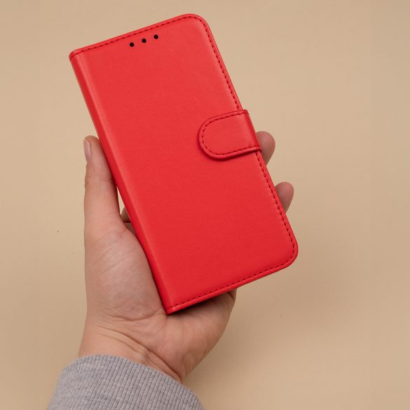 Smart Classic könyvtok Xiaomi Redmi 14C 4G/5G /Redmi A4/ Poco C75 4G/5G - piros