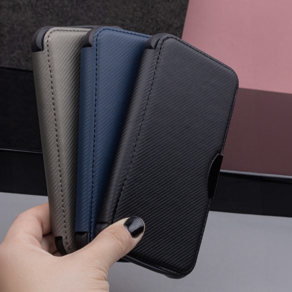 Smart Carbon könyvtok Xiaomi Redmi 14C 4G/5G /Redmi A4/ Poco C75 4G/5G - fekete