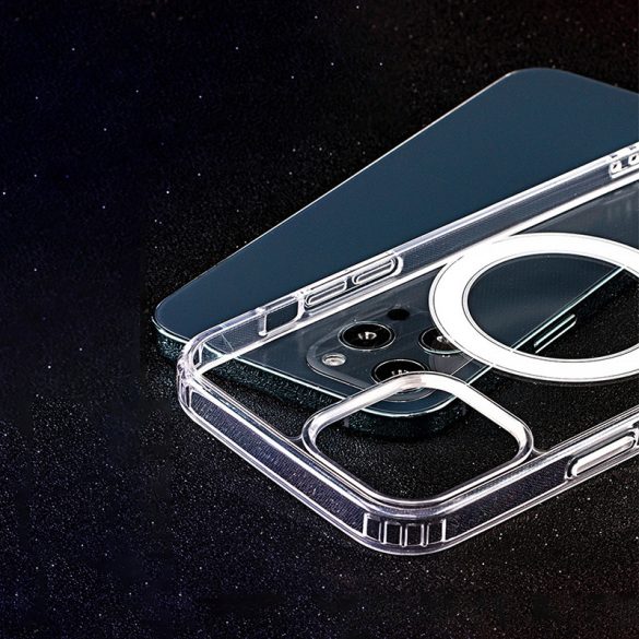 Anti Shock 1.5mm MagSafe-kompatibilis tok Samsung Galaxy S25 Ultra - átlátszó