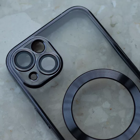 Color Chrome MagSafe-kompatibilis tok Samsung Galaxy S25 Ultra - fekete
