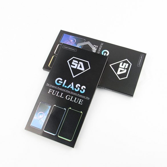 5D edzett üveg fekete szegéllyel Motorola Moto G75