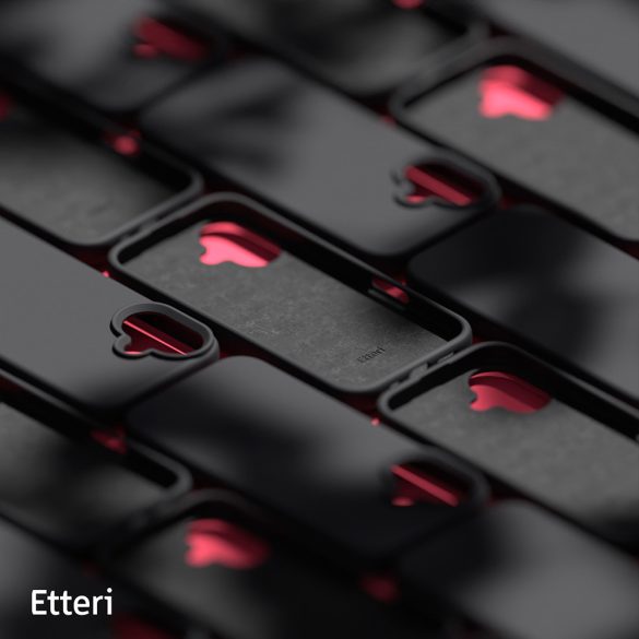 Etteri Silicone tok iPhone 16 - fekete