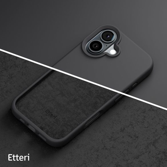 Etteri Silicone tok iPhone 16 - fekete