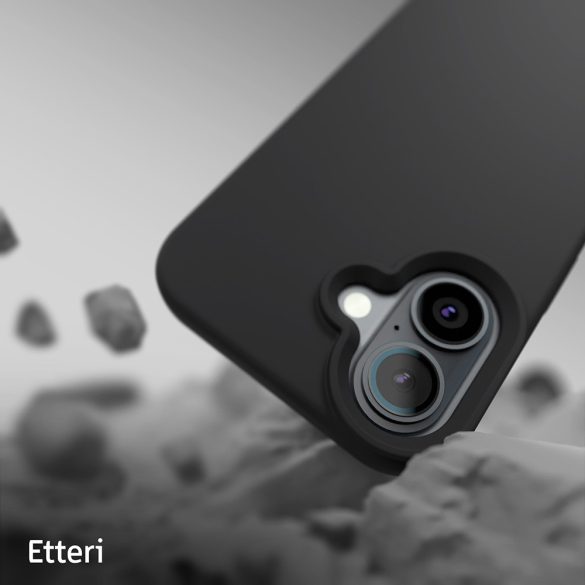 Etteri Silicone tok iPhone 16 - fekete