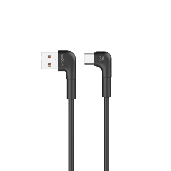 Maxlife MXUC-09 USB-A - Type-C kábel 3A 2m - fekete