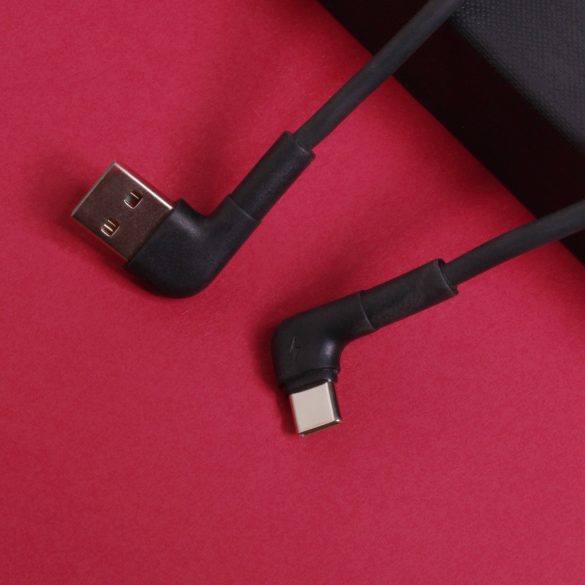 Maxlife MXUC-09 USB-A - Type-C kábel 3A 2m - fekete