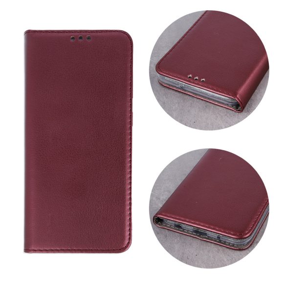 Smart Magnetic könyvtok Xiaomi 15 Pro - bordó