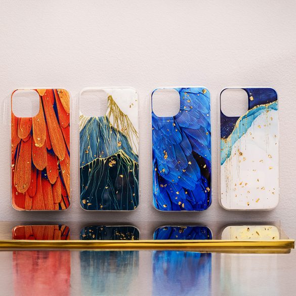 Gold Glam tok Xiaomi Redmi 14C 4G/5G /Redmi A4/ Poco C75 4G/5G - "leaves" mintás