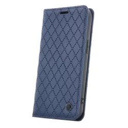   Smart Caro könyvtok Xiaomi Redmi Note 14 Pro 5G/14 Pro Plus – tengerészkék