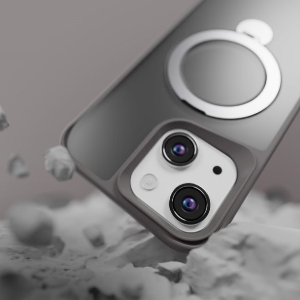 Etteri Matt Ring MagSafe-kompatibilis tok iPhone 12/12 Pro - szürke