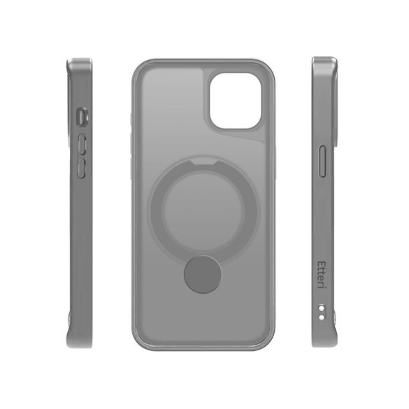Etteri Matt Ring MagSafe-kompatibilis tok iPhone 14 - szürke