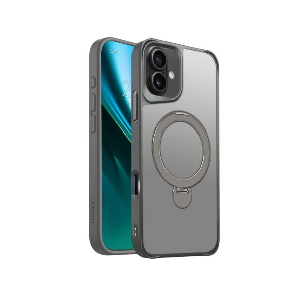 Etteri Matt Ring MagSafe-kompatibilis tok iPhone 16 Plus - szürke