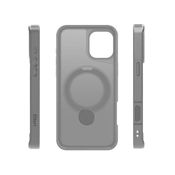 Etteri Matt Ring MagSafe-kompatibilis tok iPhone 16 Plus - szürke