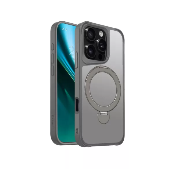 Etteri Matt Ring MagSafe-kompatibilis tok iPhone 16 Pro - szürke