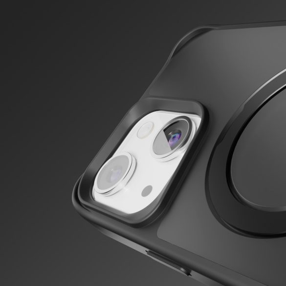 Etteri Matt Ring MagSafe-kompatibilis tok iPhone 12/12 Pro - fekete