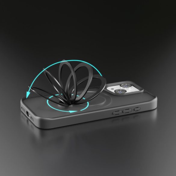 Etteri Matt Ring MagSafe-kompatibilis tok iPhone 12/12 Pro - fekete