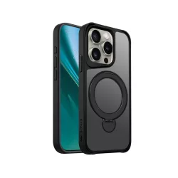   Etteri Matt Ring MagSafe-kompatibilis tok iPhone 15 Pro - fekete