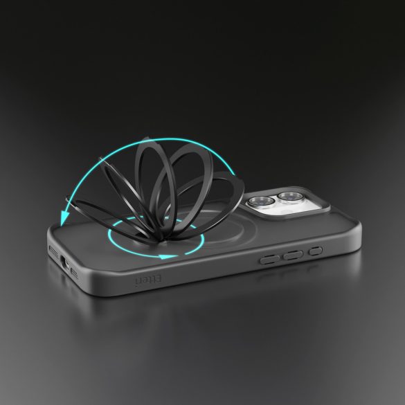 Etteri Matt Ring MagSafe-kompatibilis tok iPhone 16 Plus - fekete