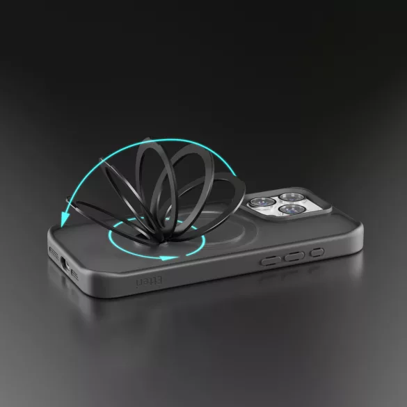 Etteri Matt Ring MagSafe-kompatibilis tok iPhone 16 Pro - fekete
