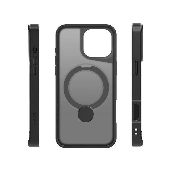 Etteri Matt Ring MagSafe-kompatibilis tok iPhone 16 Pro Max - fekete