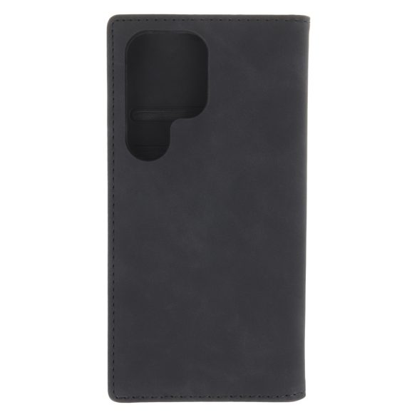 Smart Suede könyvtok Samsung Galaxy S25 Ultra - fekete