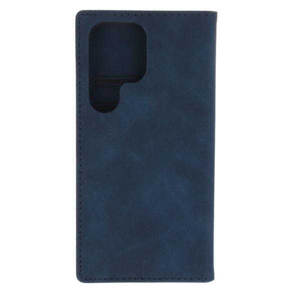 Smart Suede könyvtok Samsung Galaxy S25 Ultra - tengerészkék