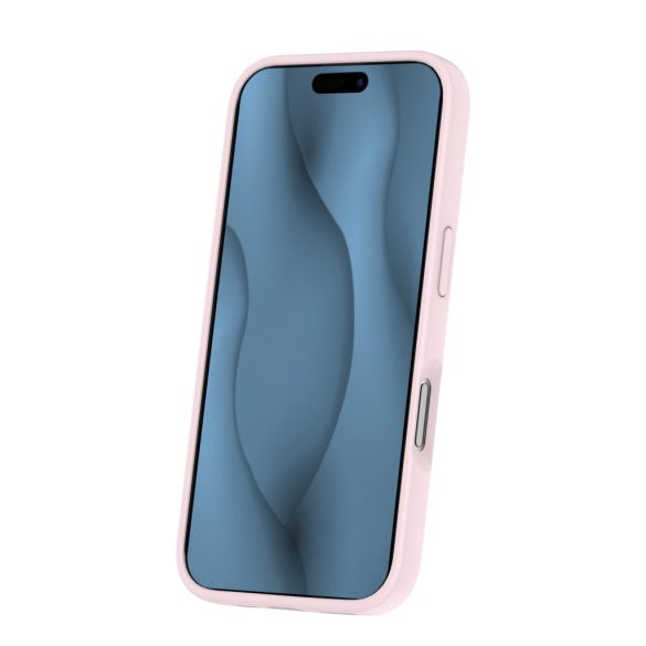 Silicone Thin MagSafe-kompatibilis tok iPhone 16 Plus - világos rózsaszín