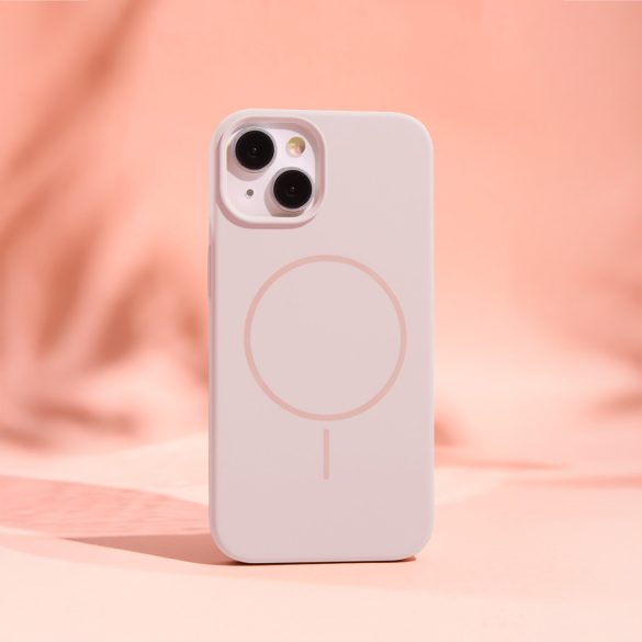 Silicone Thin MagSafe-kompatibilis tok iPhone 16 Plus - világos rózsaszín