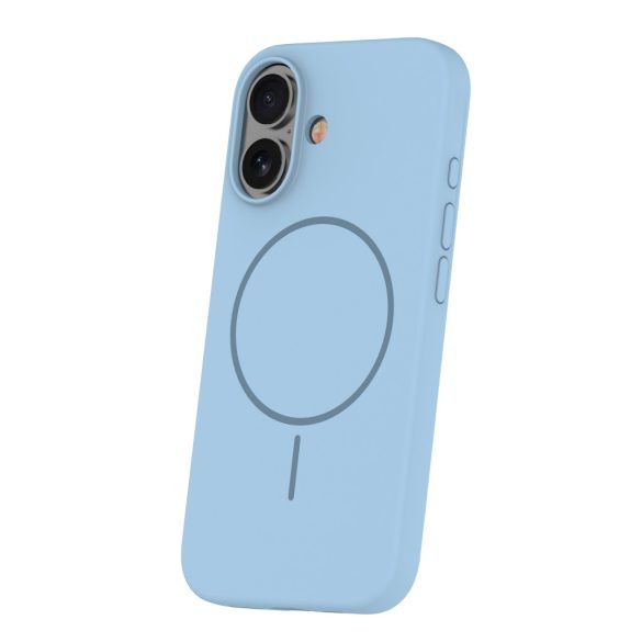 Silicone Thin MagSafe-kompatibilis tok iPhone 16 Plus - világoskék