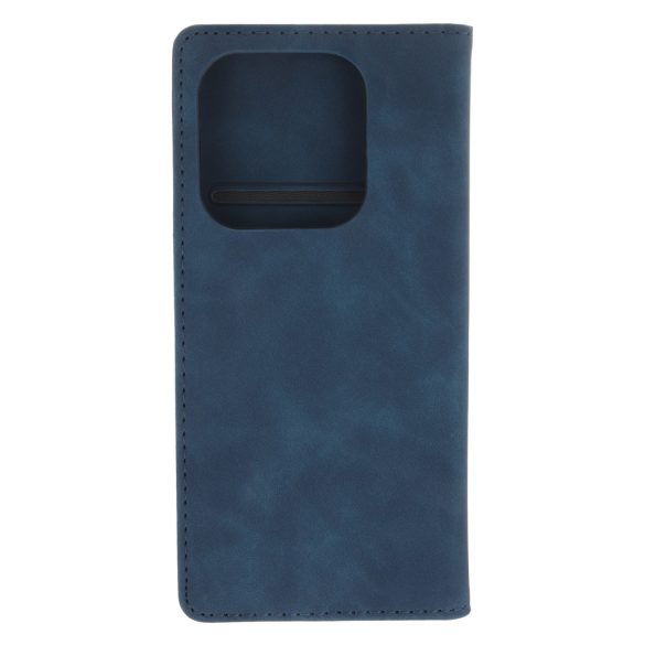 Smart Suede könyvtok Xiaomi Redmi Note 14 5G - tengerészkék