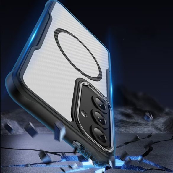 Defender Carbon MagSafe-kompatibilis tok Samsung Galaxy S25 Plus - fekete
