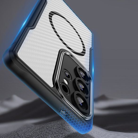 Defender Carbon MagSafe-kompatibilis tok Samsung Galaxy S25 Ultra - fekete
