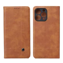 Smart Seam könyvtok Xiaomi Redmi Note 14 4G - barna
