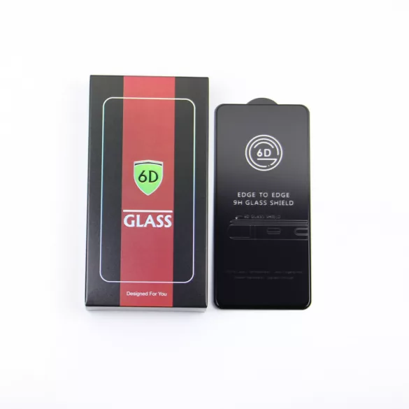 Edzett üveg 6D Samsung Galaxy S25 Ultra, fekete kerettel, 10 az 1-ben