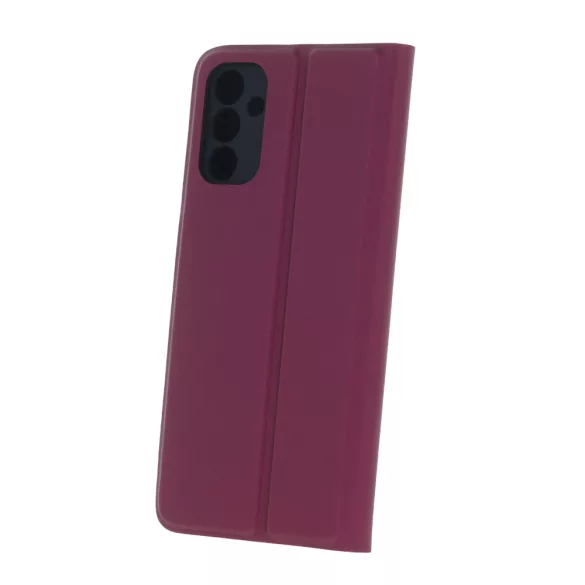 Smart Soft könyvtok iPhone 16e - bordó