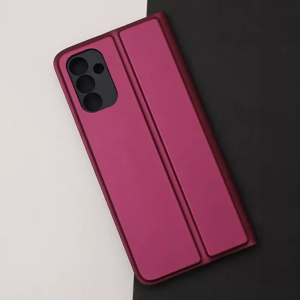 Smart Soft könyvtok iPhone 16e - bordó