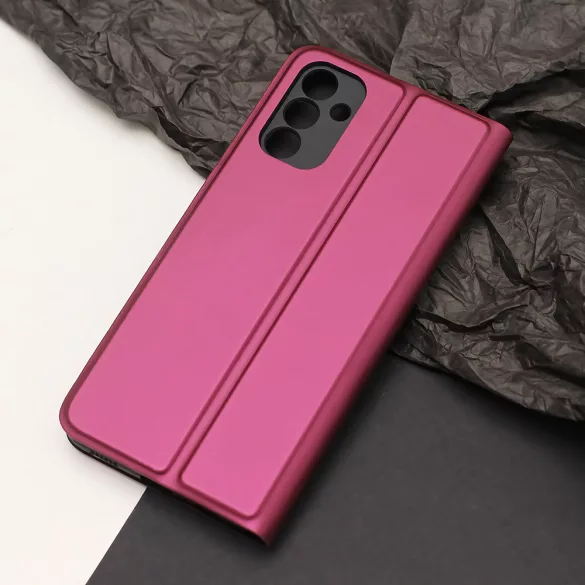 Smart Soft könyvtok iPhone 16e - bordó