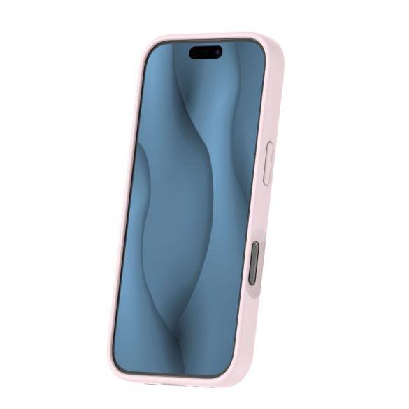 Silicone Thin MagSafe-kompatibilis tok iPhone 16e - világos rózsaszín