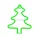 Neon LED CHRISTMAS CHOINKA zöld FLNE16 Forever Light