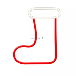 Neon LED CHRISTMAS SKARPETA fehér piros FLNE23 Forever Light
