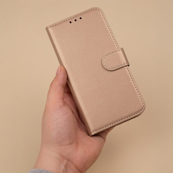 Smart Classic könyvtok Samsung Galaxy A71 - arany színű