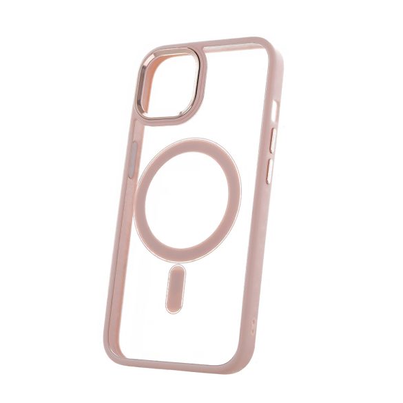 Satin Clear MagSafe-kompatibilis tok iPhone 11 - rózsaszín
