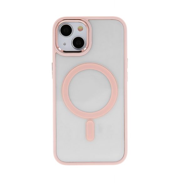 Satin Clear MagSafe-kompatibilis tok iPhone 11 - rózsaszín