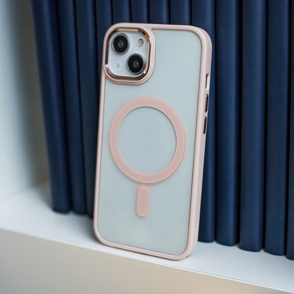 Satin Clear MagSafe-kompatibilis tok iPhone 11 - rózsaszín
