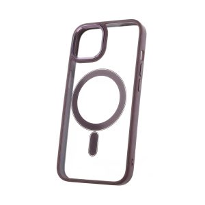 Satin Clear MagSafe-kompatibilis tok iPhone 14 - lila