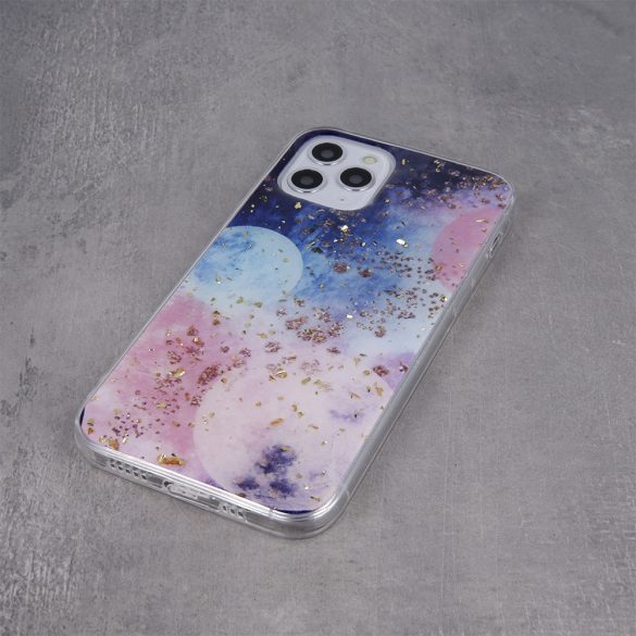 Gold Glam tok Samsung Galaxy S24 Ultra - "galactic" mintás