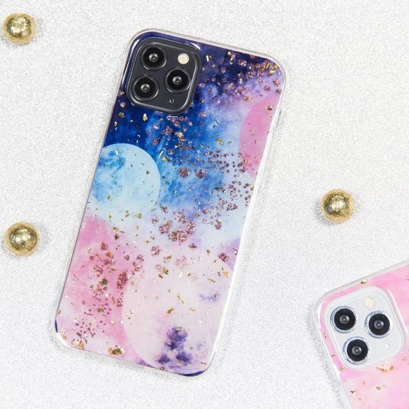 Gold Glam tok Samsung Galaxy S24 Ultra - "galactic" mintás